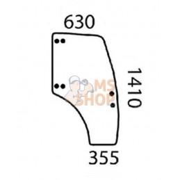 Door glass right | LANDINI Door glass right | LANDINIPR#1004642