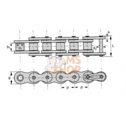 Chaîne à rouleaux ASA80 H | LINK BELT Chaîne à rouleaux ASA80 H | LINK BELTPR#916857