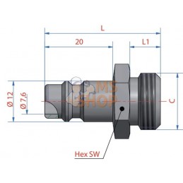 Racc. rap. filet mâle BSP 1/4" | LÜDECKE Racc. rap. filet mâle BSP 1/4" | LÜDECKEPR#780341