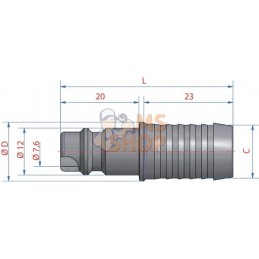 Raccord rapide à sertir 8mm male | LÜDECKE Raccord rapide à sertir 8mm male | LÜDECKEPR#780327