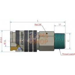 Raccord rapide f.mâle BSP 1/4" | LÜDECKE Raccord rapide f.mâle BSP 1/4" | LÜDECKEPR#780339