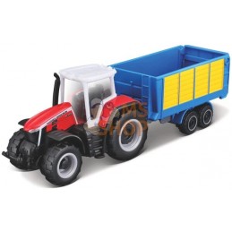 Massey Ferguson 8S.265 avec wagon chargeur | MAISTO Massey Ferguson 8S.265 avec wagon chargeur | MAISTOPR#1076715