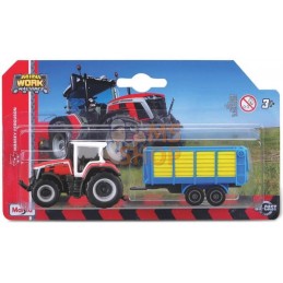 Massey Ferguson 8S.265 avec wagon chargeur | MAISTO Massey Ferguson 8S.265 avec wagon chargeur | MAISTOPR#1076715