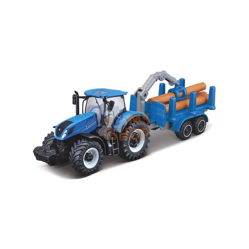 New Holland T7.315 avec remorque à bois | MAISTO New Holland T7.315 avec remorque à bois | MAISTOPR#1076702