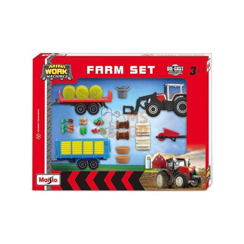 Set de jeu tracteur agricole Massey Ferguson (12x) | MAISTO Set de jeu tracteur agricole Massey Ferguson (12x) | MAISTOPR#107670