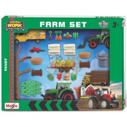 Ensemble de jeu de la super ferme des mini-machines de travail Fendt | MAISTO Ensemble de jeu de la super ferme des mini-machine