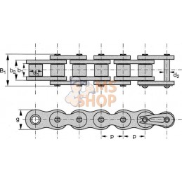 Chaîne pas 8 mm (5m) | LINK BELT Chaîne pas 8 mm (5m) | LINK BELTPR#916620