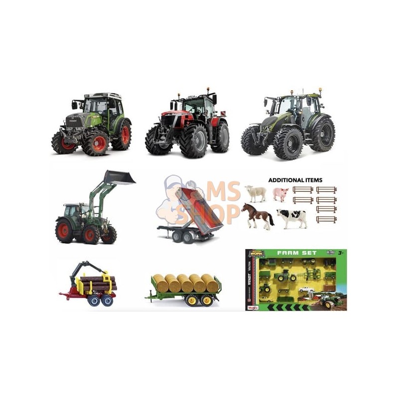 Jeu de tracteur agricole Fendt mini work machine (12x) | MAISTO Jeu de tracteur agricole Fendt mini work machine (12x) | MAISTOP