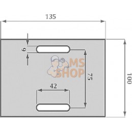 Grattoir 100x135mm p/Lely | NON ORIGINAL Grattoir 100x135mm p/Lely | NON ORIGINALPR#907727