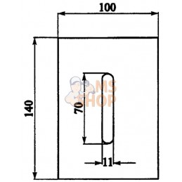 Grattoir 100x138mm p/Lely | NON ORIGINAL Grattoir 100x138mm p/Lely | NON ORIGINALPR#907684