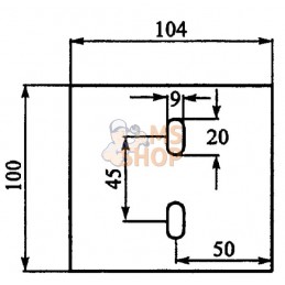 Grattoir 100x104mm p/Lely | NON ORIGINAL Grattoir 100x104mm p/Lely | NON ORIGINALPR#907707