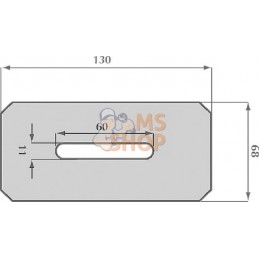 Grattoir 38x130mm | NON ORIGINAL Grattoir 38x130mm | NON ORIGINALPR#907734