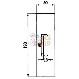 Grattoir 50x170x3mm p/Rabe | NON ORIGINAL Grattoir 50x170x3mm p/Rabe | NON ORIGINALPR#907647
