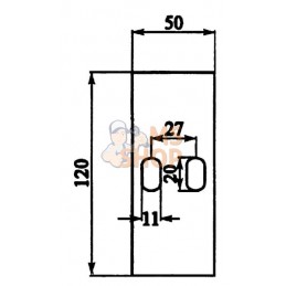 Grattoir 50x120mm p/Sicma | NON ORIGINAL Grattoir 50x120mm p/Sicma | NON ORIGINALPR#907709