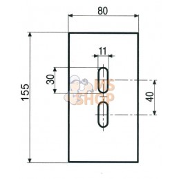 Grattoir 80x155mm p/Pegoraro | NON ORIGINAL Grattoir 80x155mm p/Pegoraro | NON ORIGINALPR#907710