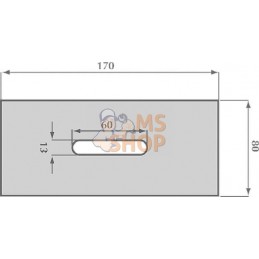 Grattoir 80x170mm p/Rabe | NON ORIGINAL Grattoir 80x170mm p/Rabe | NON ORIGINALPR#907695