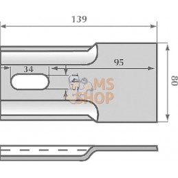 Grattoir 80x139mm p/Breviglieri | NON ORIGINAL Grattoir 80x139mm p/Breviglieri | NON ORIGINALPR#907722