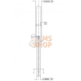 Dent à ressort 45x12x478mm sans pointe | NON ORIGINAL Dent à ressort 45x12x478mm sans pointe | NON ORIGINALPR#898895