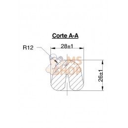 Dent à ressort 45x12x478mm sans pointe | NON ORIGINAL Dent à ressort 45x12x478mm sans pointe | NON ORIGINALPR#898895