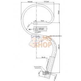 Dent à ressort 45x12x478mm sans pointe | NON ORIGINAL Dent à ressort 45x12x478mm sans pointe | NON ORIGINALPR#898895