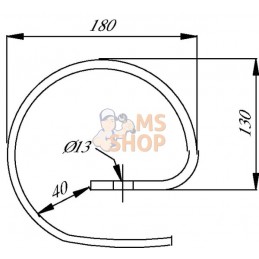 Ressort de soutien 32mmx10mm Bore Ø 13mm | NON ORIGINAL Ressort de soutien 32mmx10mm Bore Ø 13mm | NON ORIGINALPR#899122