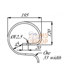 Ressort de soutien 32mmx10mm | NON ORIGINAL Ressort de soutien 32mmx10mm | NON ORIGINALPR#899120