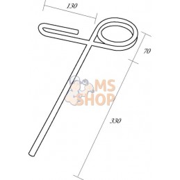 Griffe de semoir 10mm | NON ORIGINAL Griffe de semoir 10mm | NON ORIGINALPR#854450