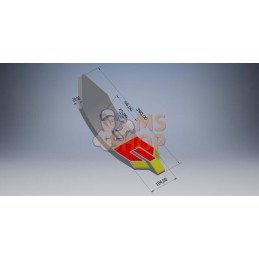 Soc 100x20x370 EA 45/80mm Carbure | NON ORIGINAL Soc 100x20x370 EA 45/80mm Carbure | NON ORIGINALPR#782071