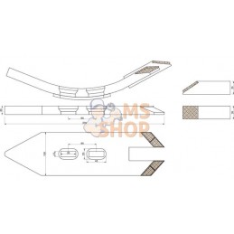 Soc 100x20x370 EA 45/80mm Carbure | NON ORIGINAL Soc 100x20x370 EA 45/80mm Carbure | NON ORIGINALPR#782071