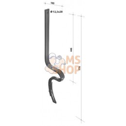 Ressort de renfort 40x10x470mm | NON ORIGINAL Ressort de renfort 40x10x470mm | NON ORIGINALPR#899128