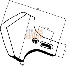 Soc 165x6 entraxe 45/60 mm | NON ORIGINAL Soc 165x6 entraxe 45/60 mm | NON ORIGINALPR#899204