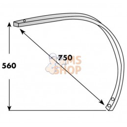 Dents flex. Chisel 55x25 Mono | NON ORIGINAL Dents flex. Chisel 55x25 Mono | NON ORIGINALPR#898984