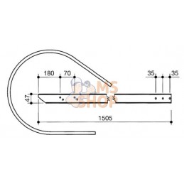 Lame de pick-up p/Welger | NON ORIGINAL Lame de pick-up p/Welger | NON ORIGINALPR#782039