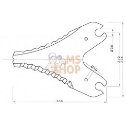 Couteau pour presse à balles rondes adapté à la Pöttinger Impress | NON ORIGINAL Couteau pour presse à balles rondes adapté à la