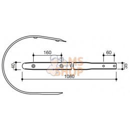 Racleur de conduit en U | NON ORIGINAL Racleur de conduit en U | NON ORIGINALPR#967867