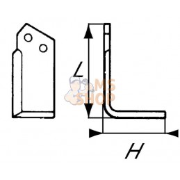 Lame de fraise droite | NON ORIGINAL Lame de fraise droite | NON ORIGINALPR#911425