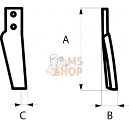 Lame Maschio NC-PS-Z V.T. | NON ORIGINAL Lame Maschio NC-PS-Z V.T. | NON ORIGINALPR#911278