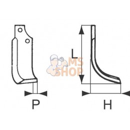 Lame Maschio U Nouv type - US | NON ORIGINAL Lame Maschio U Nouv type - US | NON ORIGINALPR#911371