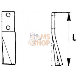 Lame de fraise gauche cultirotor | NON ORIGINAL Lame de fraise gauche cultirotor | NON ORIGINALPR#911581