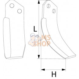 Lame de fraise g. Agria | NON ORIGINAL Lame de fraise g. Agria | NON ORIGINALPR#911329