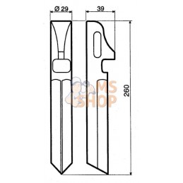 Dent de herse rotative | NON ORIGINAL Dent de herse rotative | NON ORIGINALPR#782230