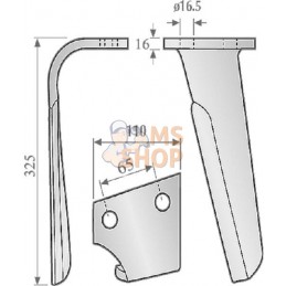 Dents de herse rot. D | NON ORIGINAL Dents de herse rot. D | NON ORIGINALPR#782306