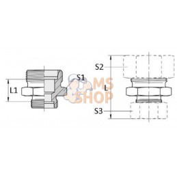 Adaptateur droit 18LL | NON ORIGINAL Adaptateur droit 18LL | NON ORIGINALPR#1077054