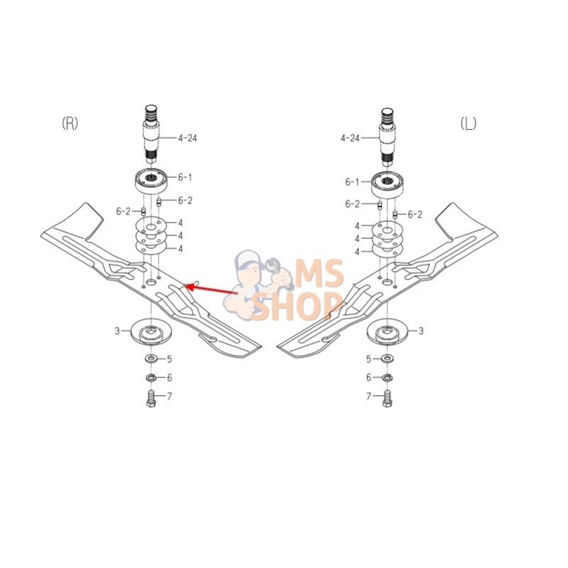 LAME SOUFFLANTE SCMC48| ISEKI 8663-306-072-00