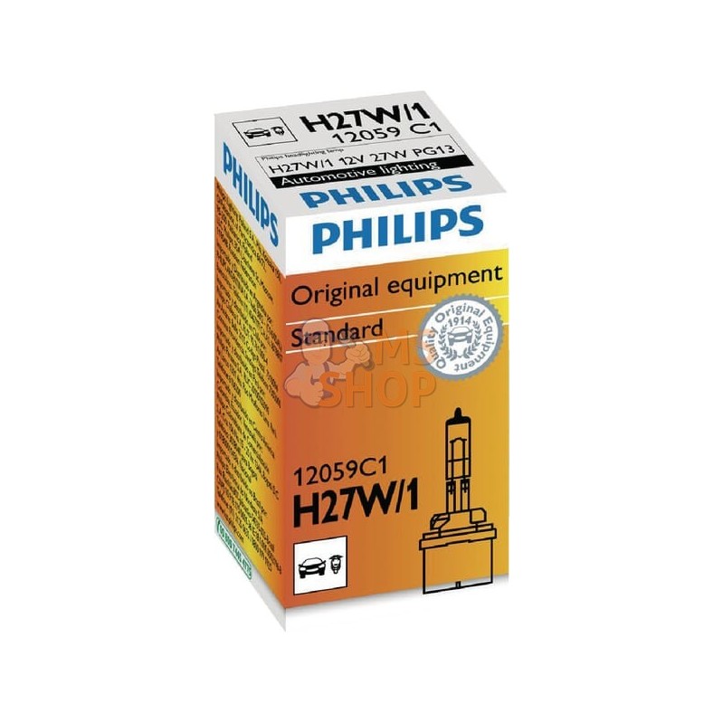 Ampoule H27W/1 - 12V-27W -PG13 | PHILIPS Ampoule H27W/1 - 12V-27W -PG13 | PHILIPSPR#785080