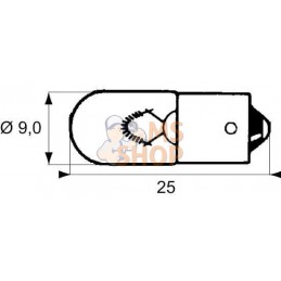 Ampoule T2W - 12V-2W - BA9s | PHILIPS Ampoule T2W - 12V-2W - BA9s | PHILIPSPR#785175