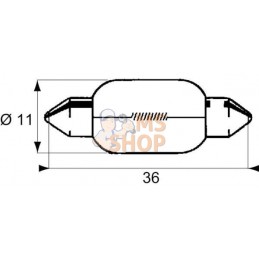 Ampoule Soffitte 24V 5W SV8,5 | PHILIPS Ampoule Soffitte 24V 5W SV8,5 | PHILIPSPR#785220