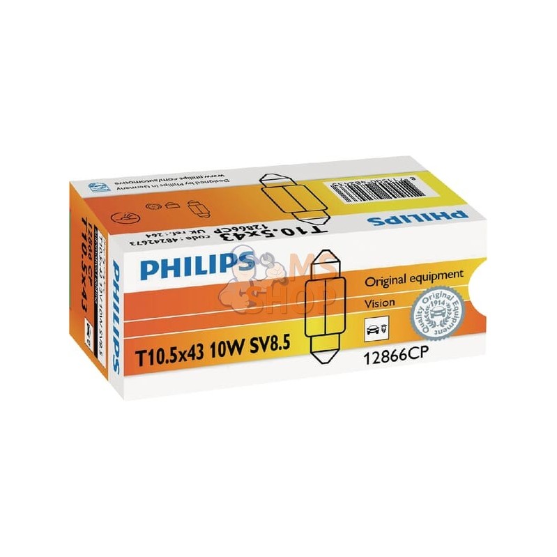 Ampoule T10,5x43 12V-10W SV8,5 | PHILIPS Ampoule T10,5x43 12V-10W SV8,5 | PHILIPSPR#785173