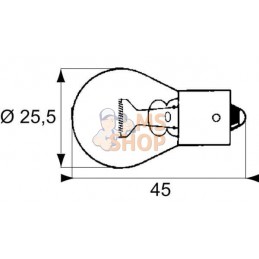 Ampoule P21W - 12V-21W - BA15s | PHILIPS Ampoule P21W - 12V-21W - BA15s | PHILIPSPR#785132