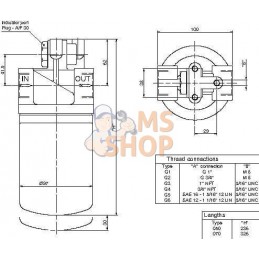 Filtre retour 16-P25-T2 1" | MP FILTRI Filtre retour 16-P25-T2 1" | MP FILTRIPR#860620